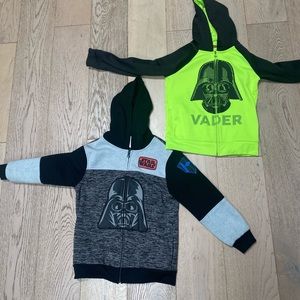 Two Darth Vader hooded zip jacket